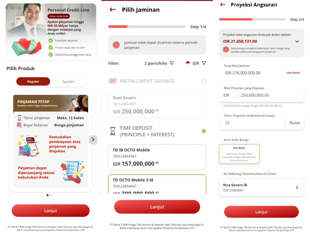 Personal Credit Line - Screenshot 1